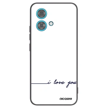 Picasee silikónový čierny obal pre Motorola Edge 40 Neo - Milujem ťa