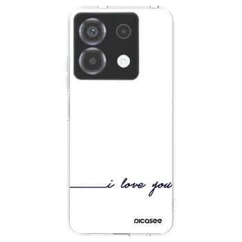 Picasee silikónový prehľadný obal pre Xiaomi Poco X6 - Milujem ťa