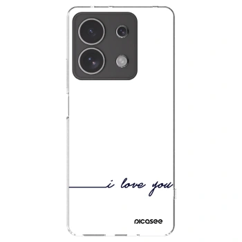 Picasee silikónový prehľadný obal pre Xiaomi Redmi Note 13 4G - Milujem ťa