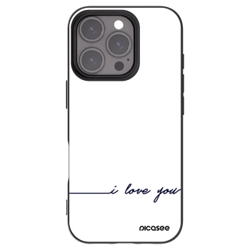 Picasee silikónový čierny obal pre Apple iPhone 16 Pro - Milujem ťa