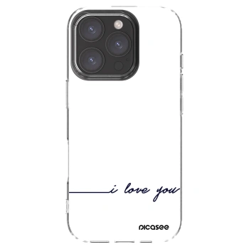 Picasee silikónový prehľadný obal pre Apple iPhone 16 Pro - Milujem ťa
