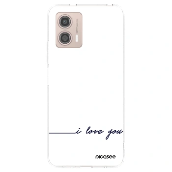 Picasee silikónový prehľadný obal pre Motorola Moto G53 5G - Milujem ťa