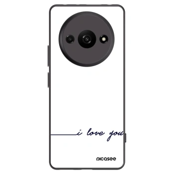 Picasee silikónový čierny obal pre Xiaomi Redmi A3 - Milujem ťa