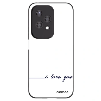 Picasee silikónový čierny obal pre Honor 200 Lite - Milujem ťa