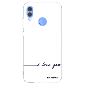 Picasee silikónový prehľadný obal pre Huawei P Smart 2019 - Milujem ťa