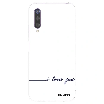 Picasee silikónový prehľadný obal pre Xiaomi Mi 9 - Milujem ťa