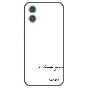 Picasee silikónový čierny obal pre Motorola Moto G34 5G - Milujem ťa