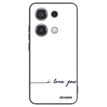 Picasee silikónový čierny obal pre Xiaomi Redmi Note 14S - Milujem ťa