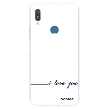 Picasee silikónový prehľadný obal pre Huawei Y6 2019 - Milujem ťa
