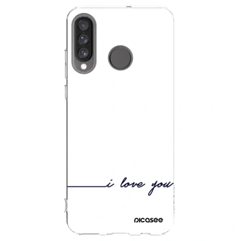 Picasee silikónový prehľadný obal pre Huawei P30 Lite - Milujem ťa