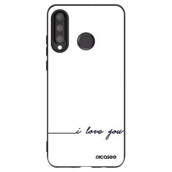 Picasee silikónový čierny obal pre Huawei P30 Lite - Milujem ťa