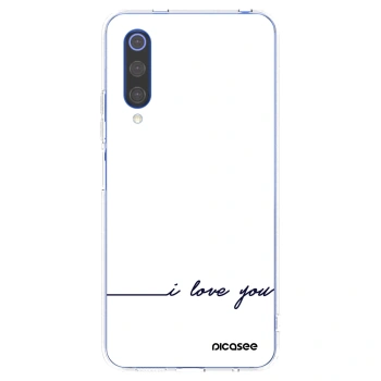 Picasee silikónový prehľadný obal pre Xiaomi Mi 9 SE - Milujem ťa