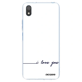 Picasee silikónový prehľadný obal pre Xiaomi Redmi 7A - Milujem ťa