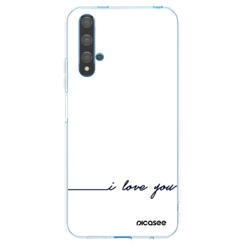 Picasee silikónový prehľadný obal pre Huawei Nova 5T - Milujem ťa