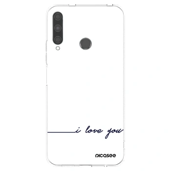 Picasee silikónový prehľadný obal pre Huawei P40 Lite E - Milujem ťa