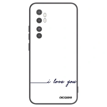 Picasee silikónový čierny obal pre Xiaomi Mi Note 10 Lite - Milujem ťa