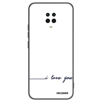 Picasee silikónový čierny obal pre Xiaomi Redmi Note 9S - Milujem ťa