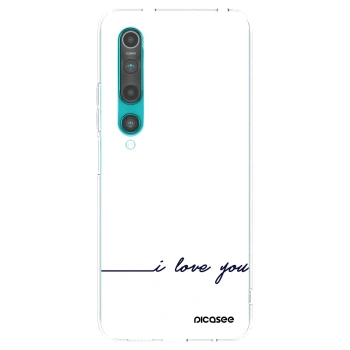 Picasee silikónový prehľadný obal pre Xiaomi Mi 10 - Milujem ťa