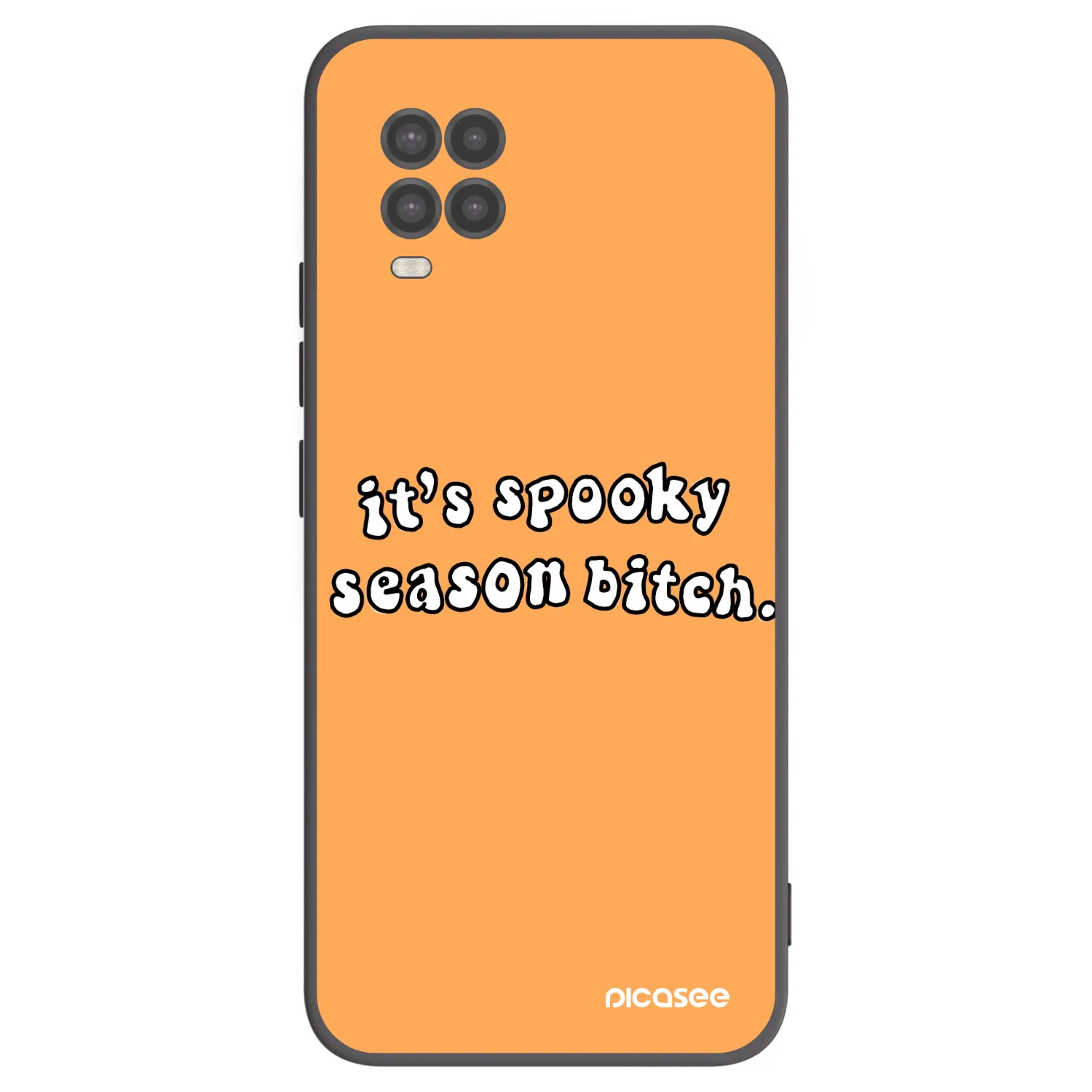 Picasee silikónový čierny obal pre Xiaomi Mi 10 Lite - Spooky season