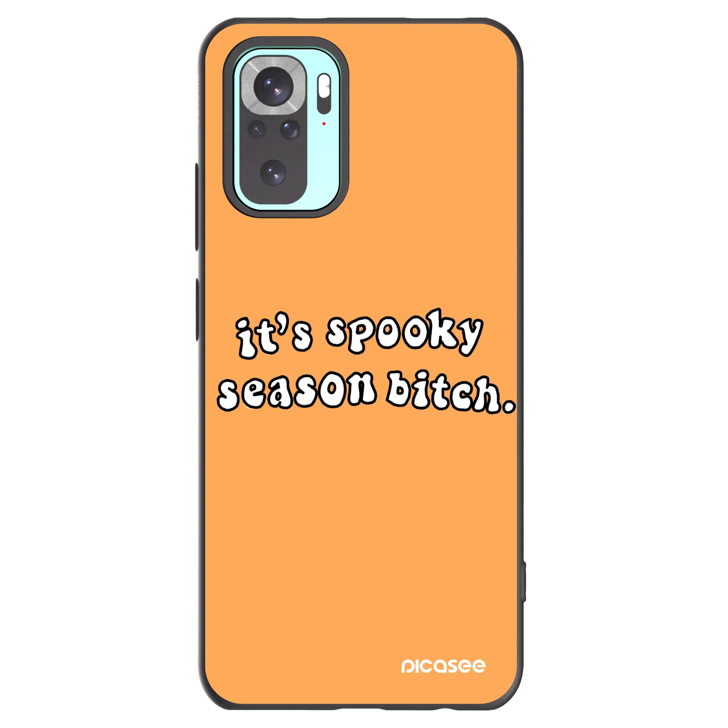 Picasee silikónový čierny obal pre Xiaomi Redmi Note 10 Pro - Spooky season