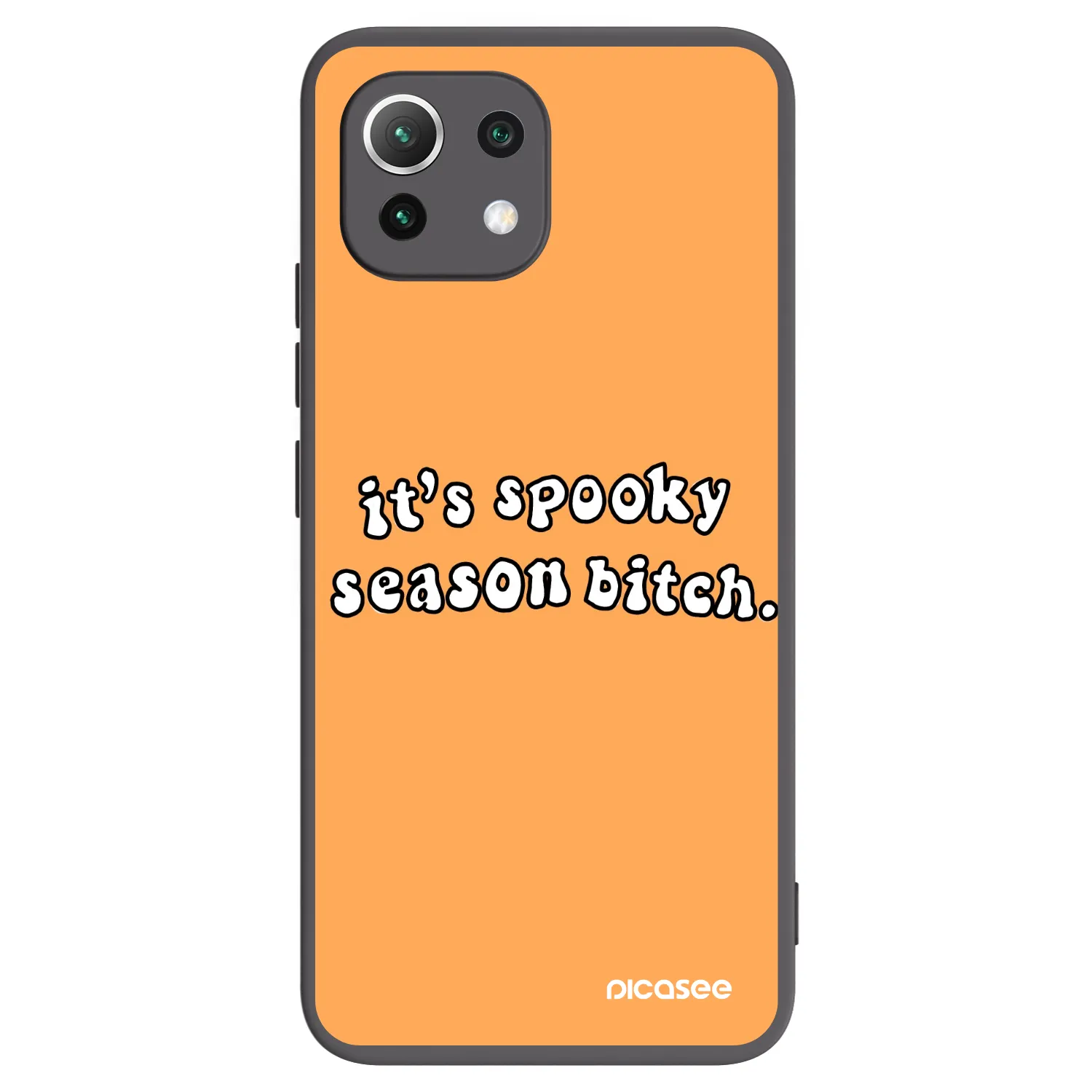 Picasee silikónový čierny obal pre Xiaomi 11 Lite 5G NE - Spooky season