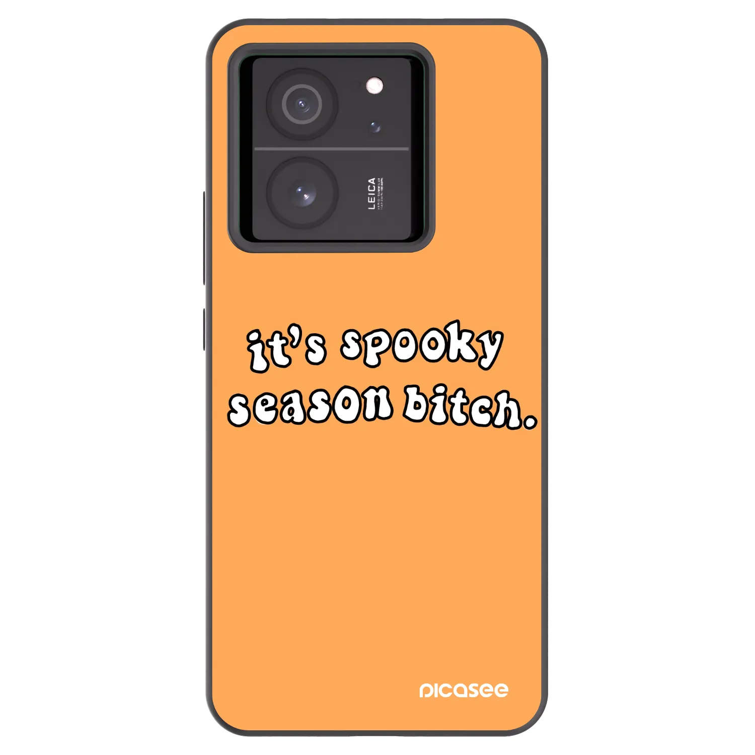 Picasee silikónový čierny obal pre Xiaomi 13T Pro - Spooky season