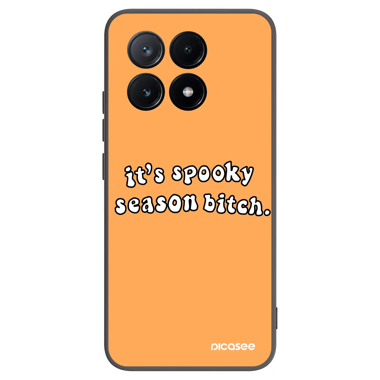 Picasee silikónový čierny obal pre Xiaomi Poco X6 Pro - Spooky season