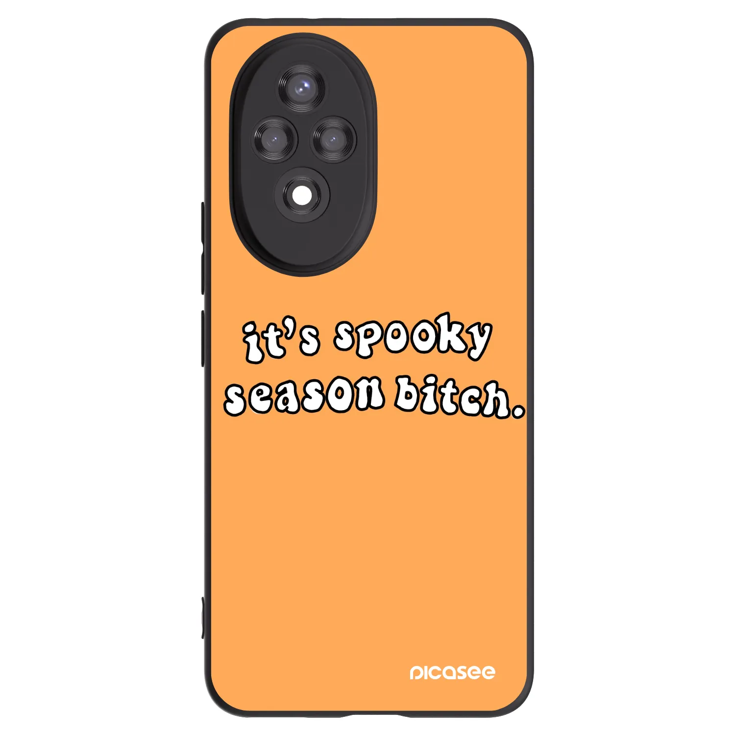 Picasee silikónový čierny obal pre Honor 200 Pro 5G - Spooky season