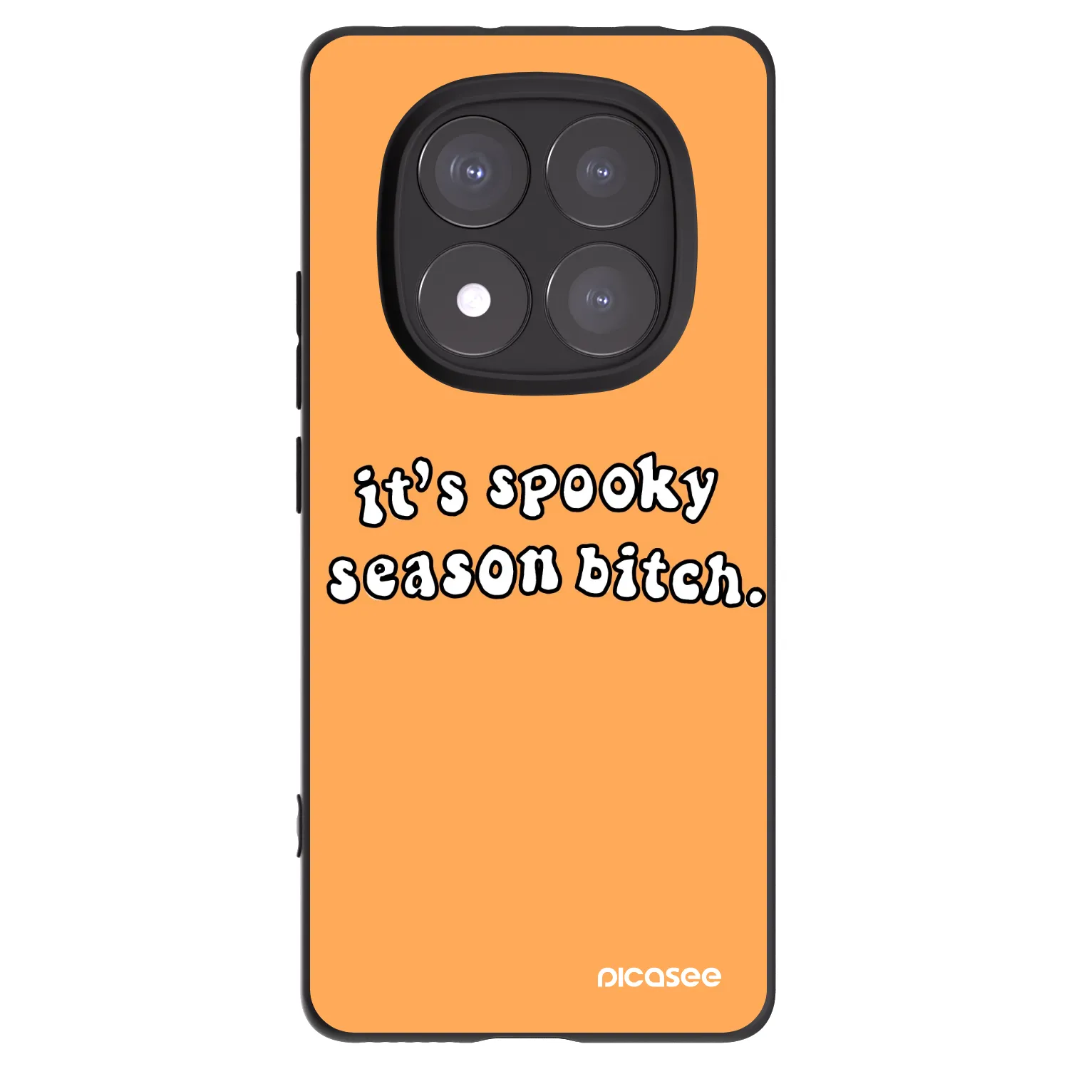 Picasee silikónový čierny obal pre Xiaomi Redmi Note 14 Pro+ 5G - Spooky season