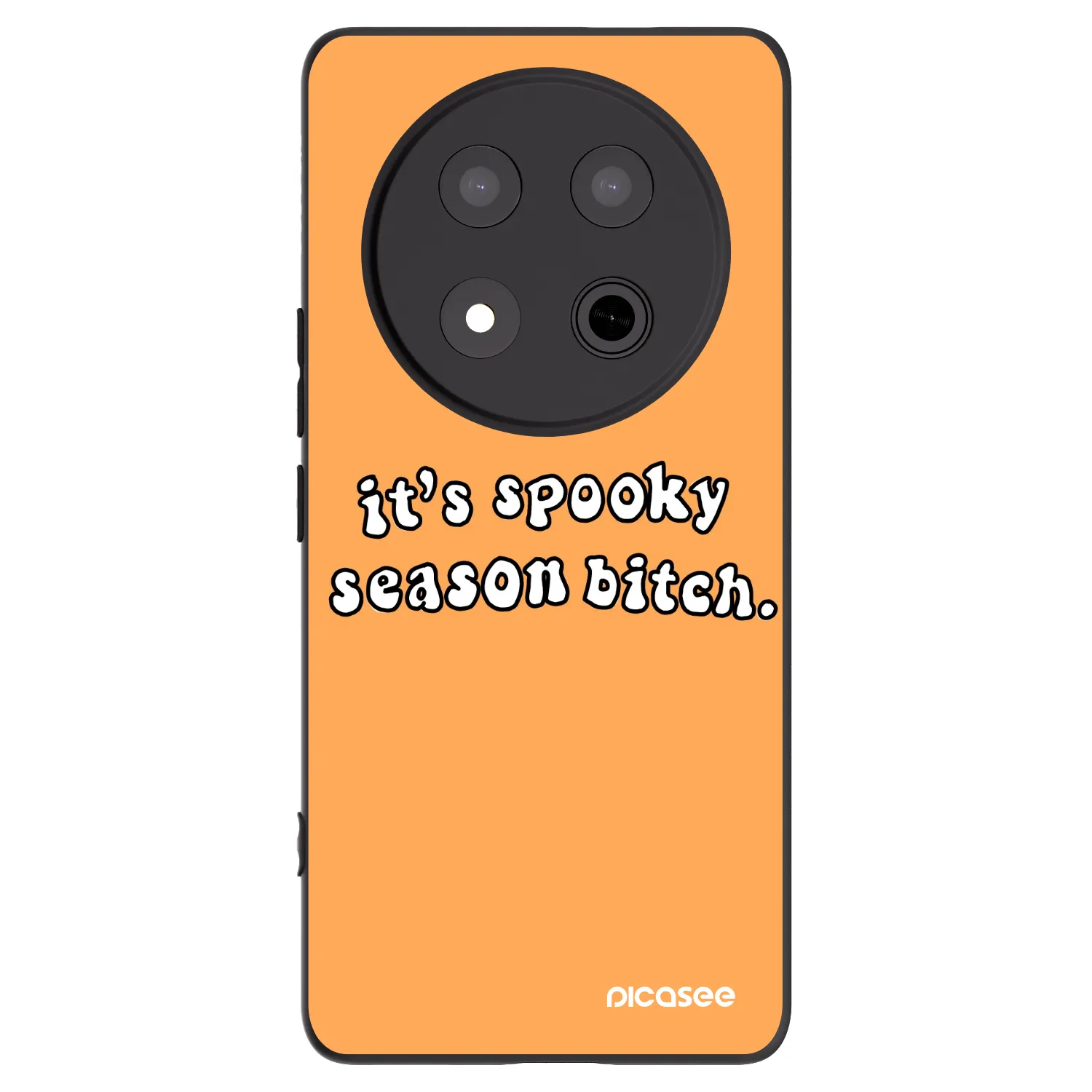Picasee silikónový čierny obal pre Honor Magic7 Lite 5G - Spooky season