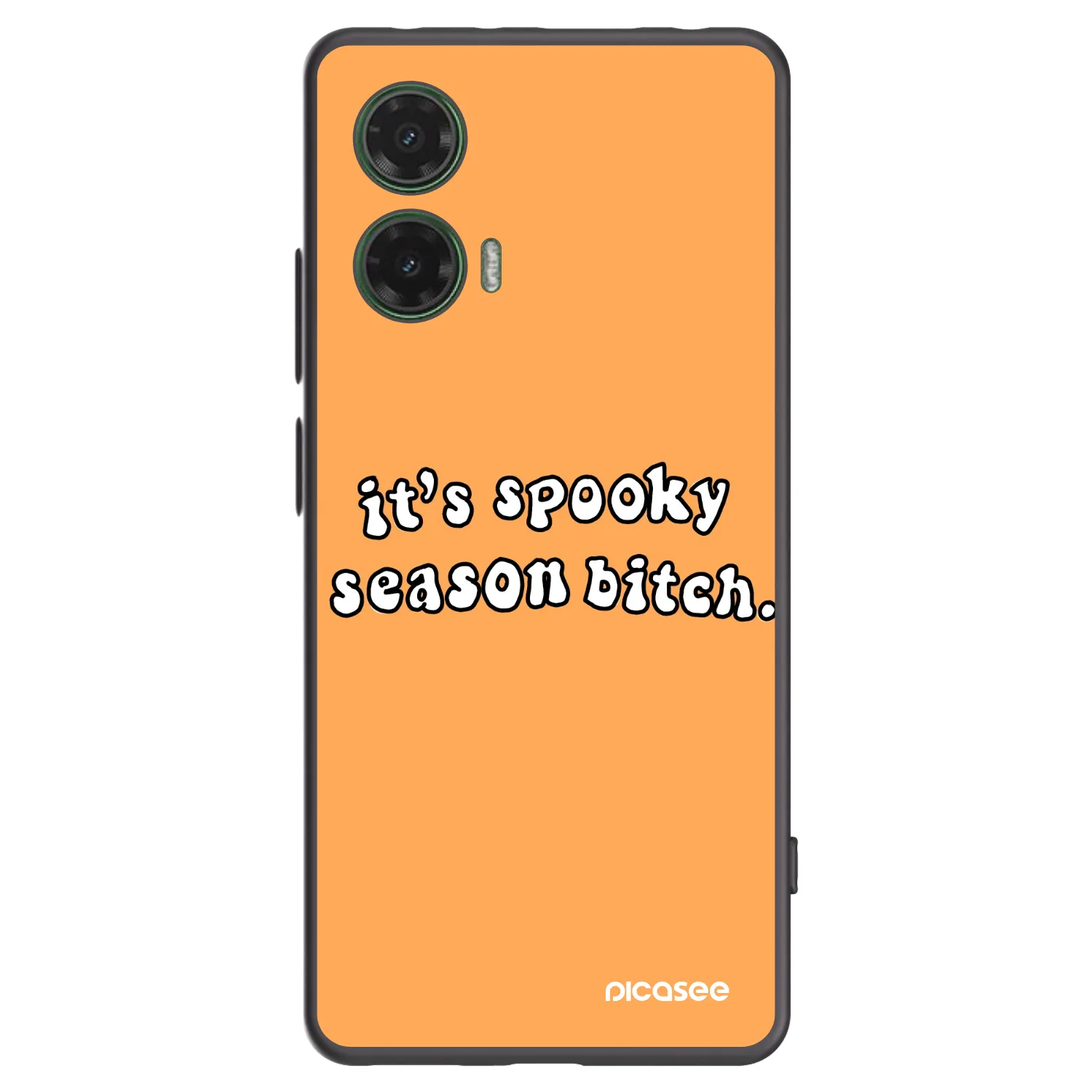 Picasee silikónový čierny obal pre Motorola Moto G35 5G - Spooky season