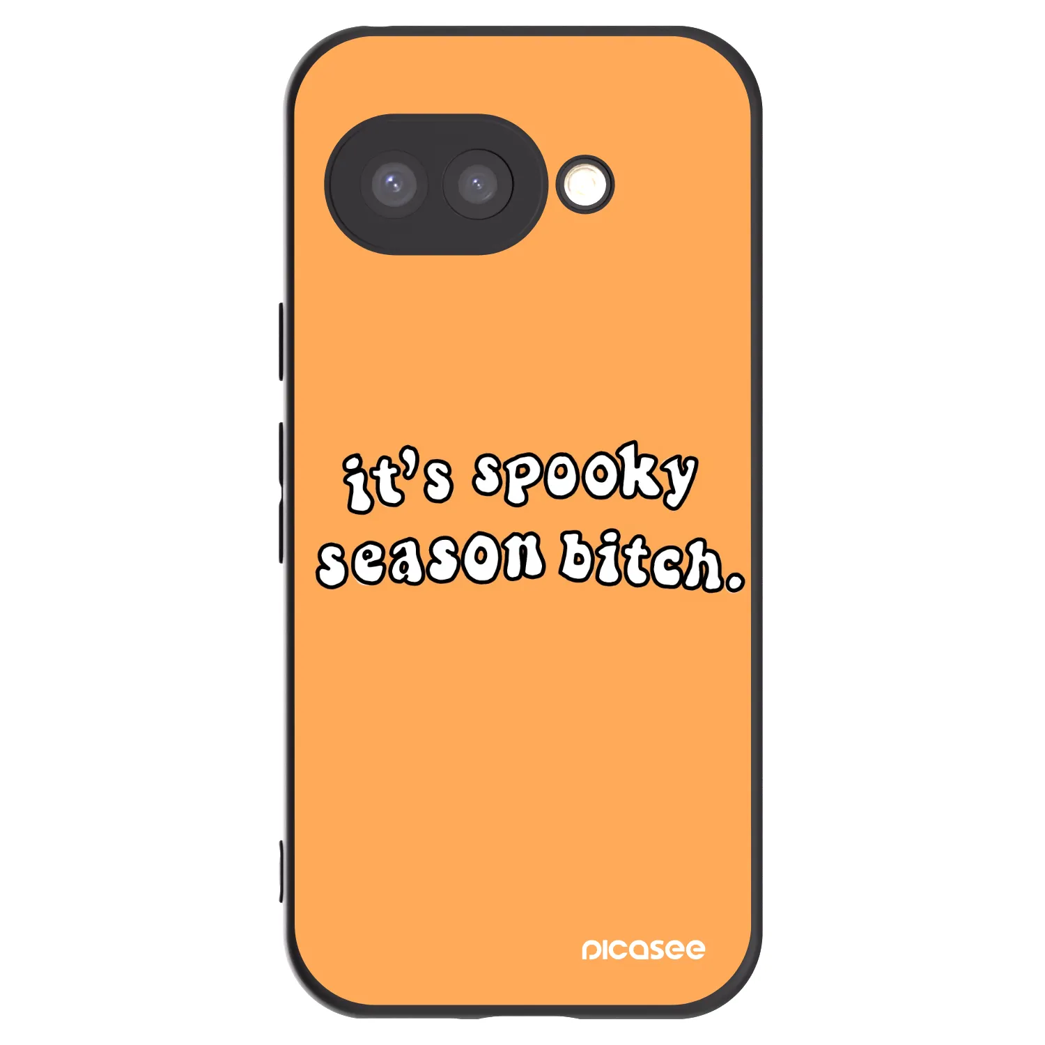 Picasee silikónový čierny obal pre Google Pixel 9a - Spooky season