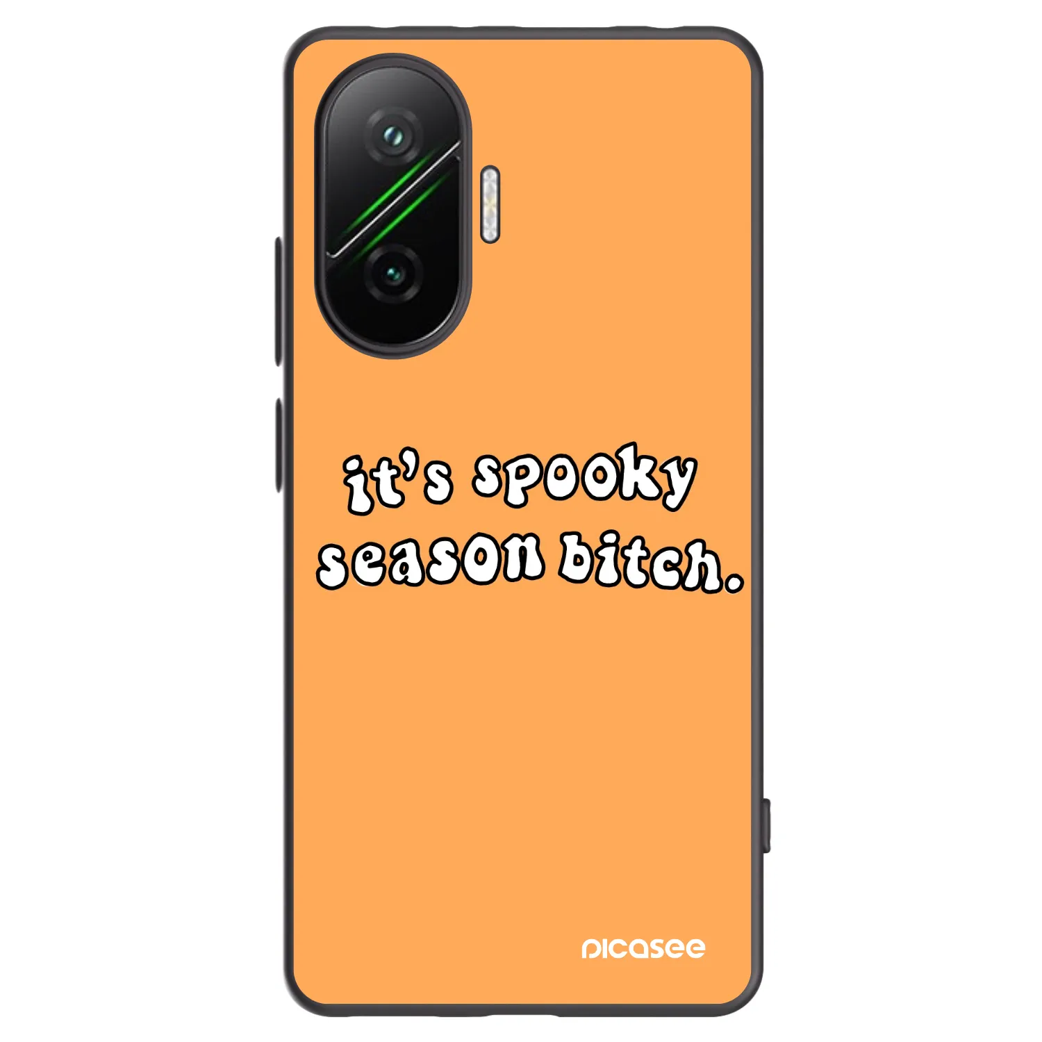 Picasee silikónový čierny obal pre Xiaomi Poco F7 Pro 5G - Spooky season