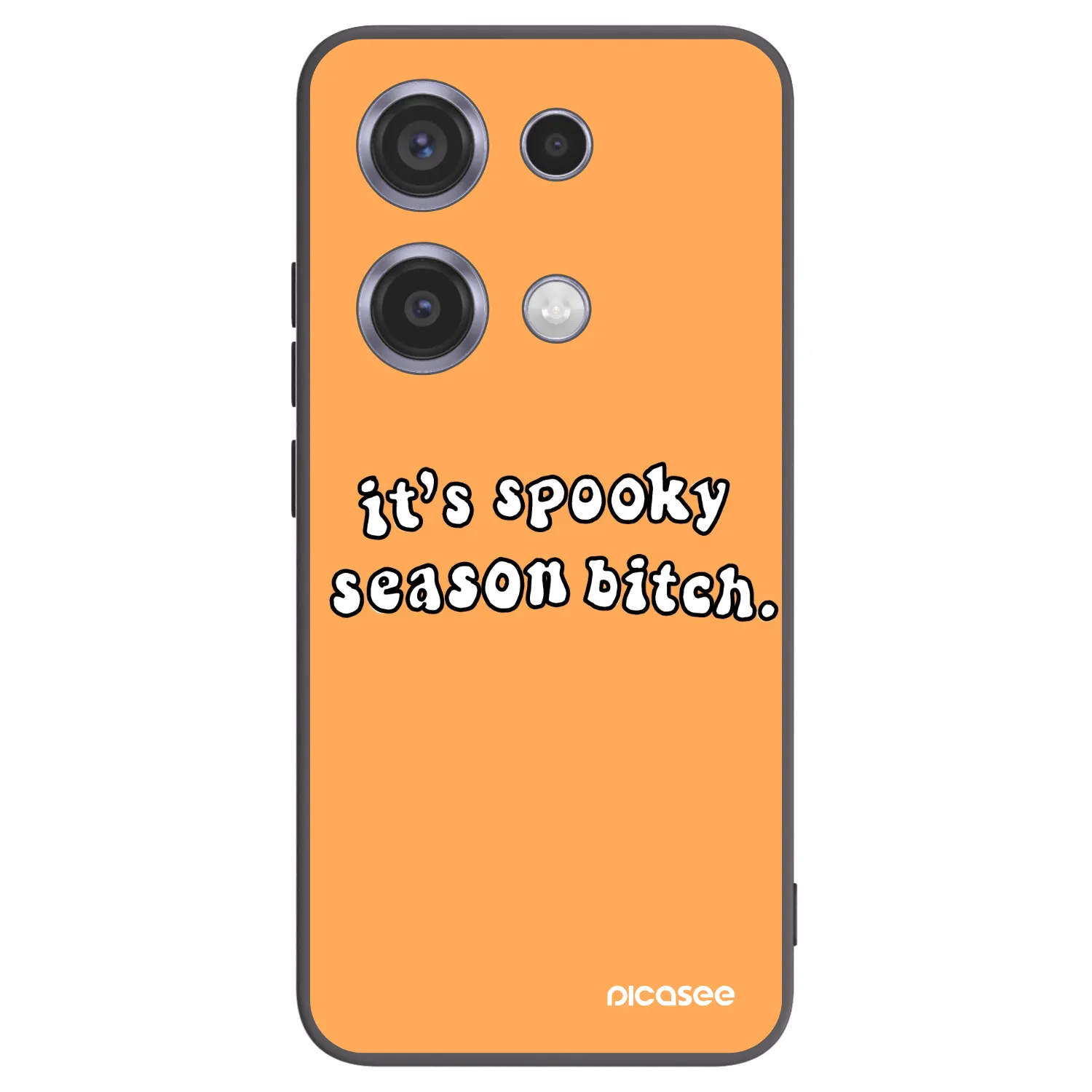 Picasee silikónový čierny obal pre Xiaomi Redmi Note 14S - Spooky season