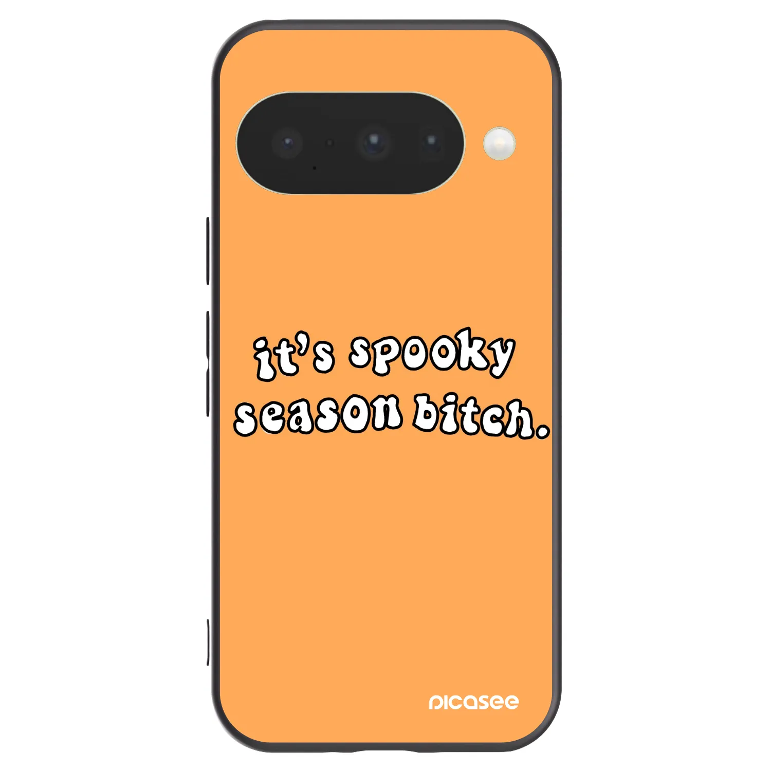 Picasee silikónový čierny obal pre Google Pixel 10 - Spooky season