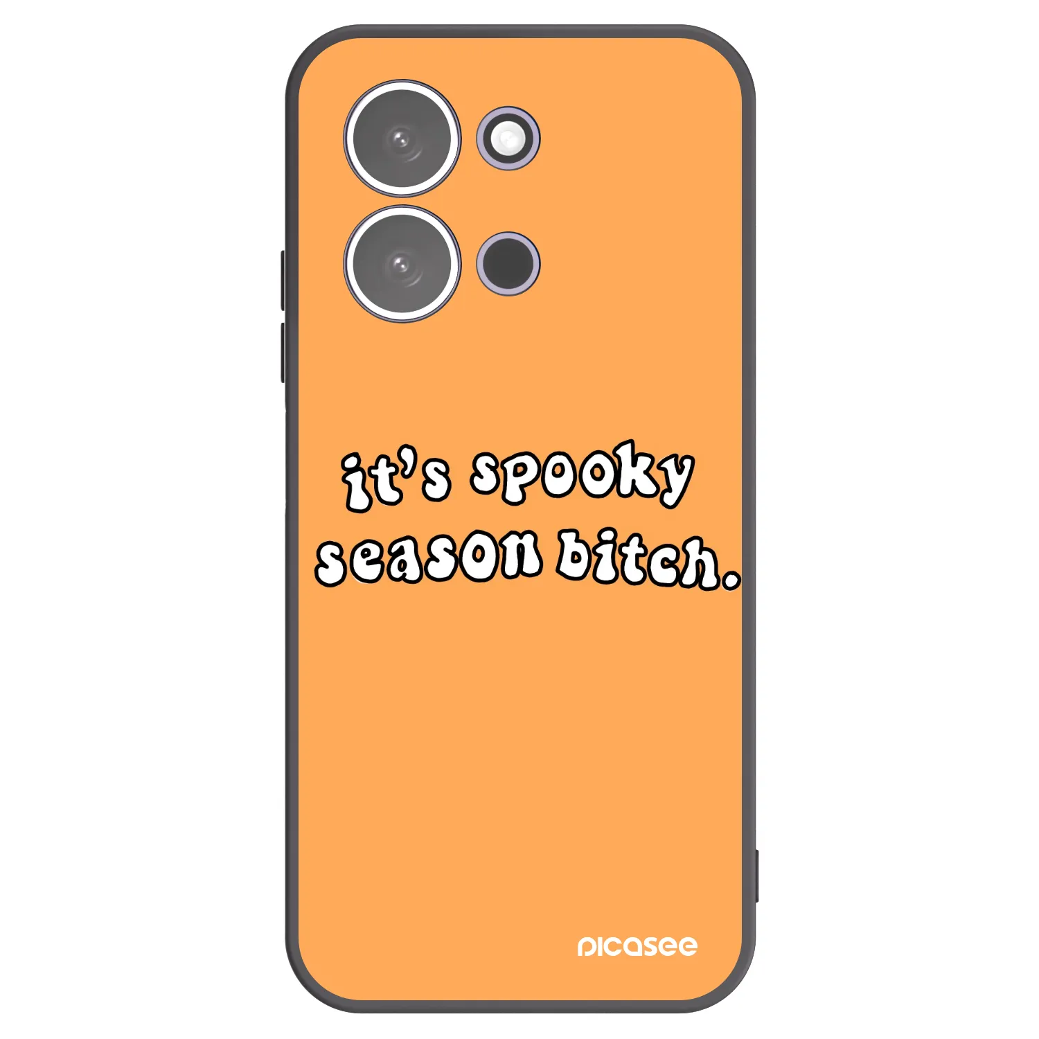 Picasee silikónový čierny obal pre Xiaomi Redmi 15C 5G - Spooky season