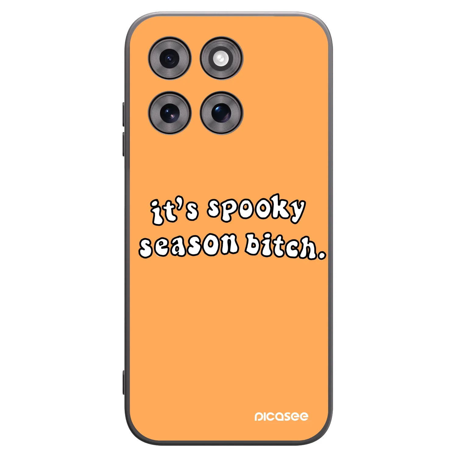 Picasee silikónový čierny obal pre Motorola Moto G77 - Spooky season