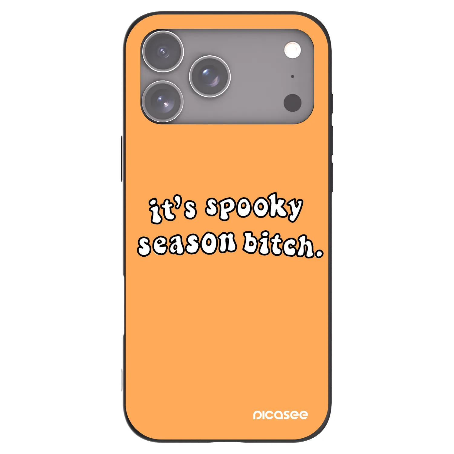 Picasee silikónový čierny obal pre Apple iPhone 18 Pro Max - Spooky season
