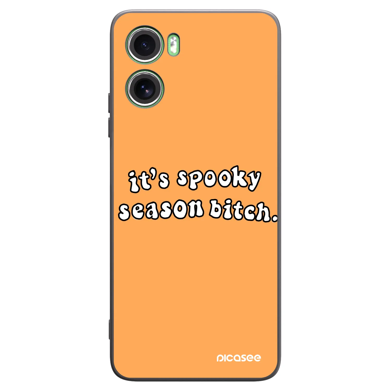 Picasee silikónový čierny obal pre Motorola Moto G06 - Spooky season