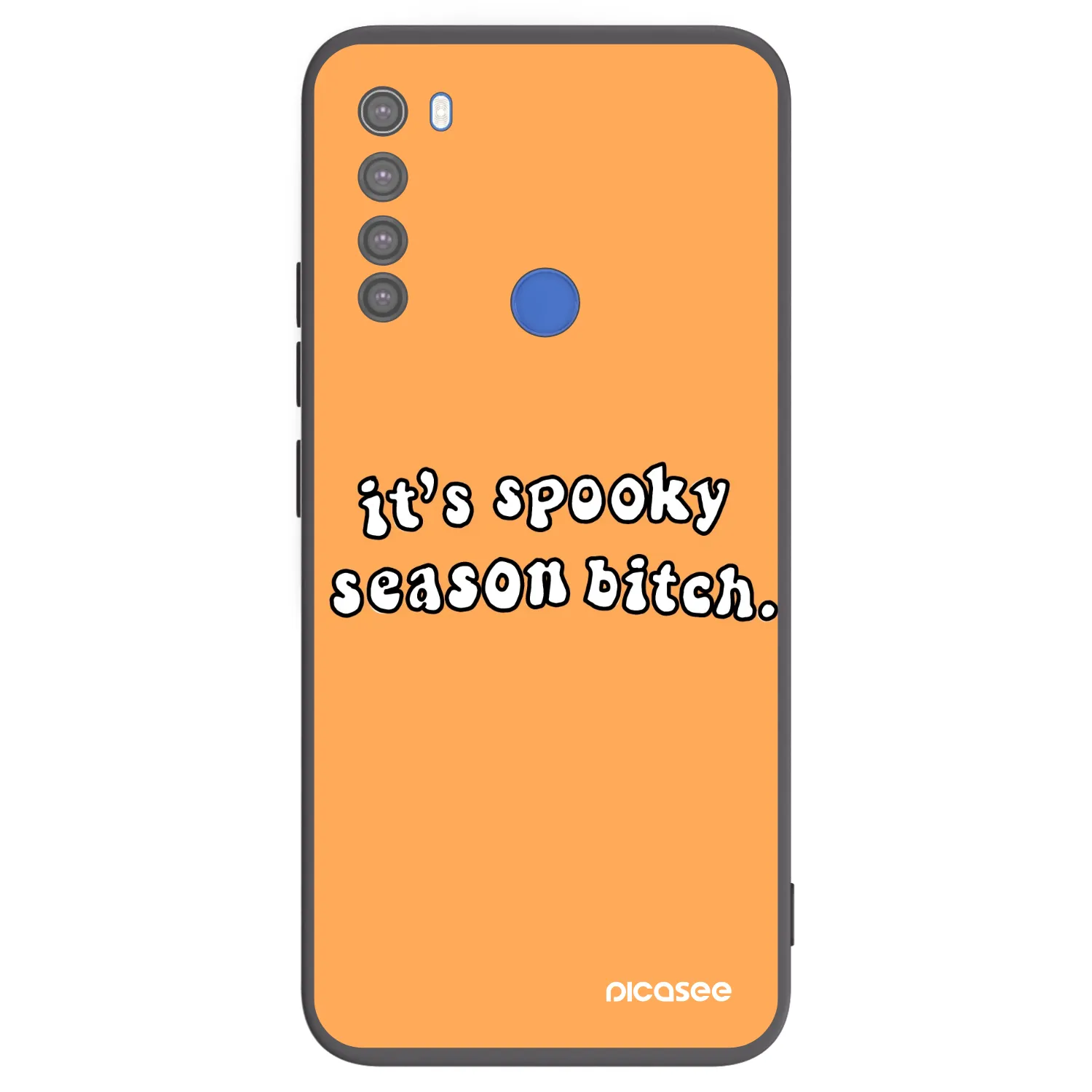 Picasee silikónový čierny obal pre Xiaomi Redmi Note 8T - Spooky season