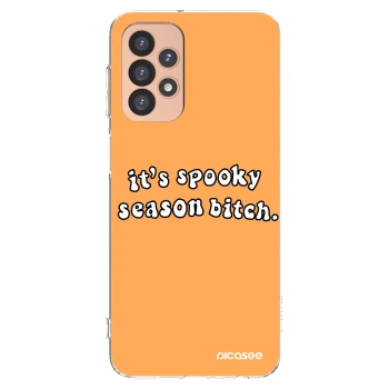 Picasee silikónový prehľadný obal pre Samsung Galaxy A23 A236B 5G - Spooky season