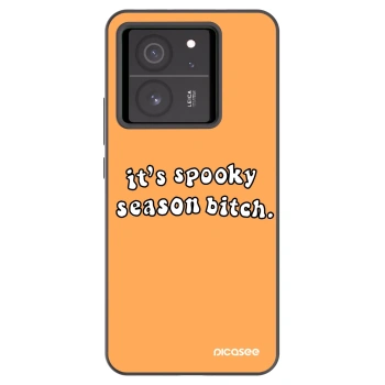 Picasee silikónový čierny obal pre Xiaomi 13T Pro - Spooky season