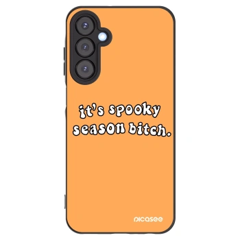 Picasee silikónový čierny obal pre Samsung Galaxy A25 A256B 5G - Spooky season