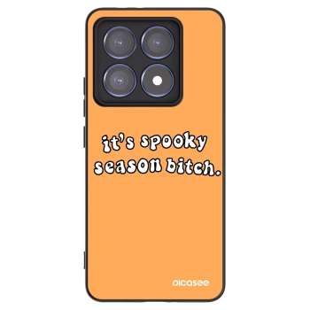 Picasee silikónový čierny obal pre Xiaomi 14T Pro - Spooky season