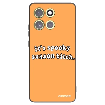 Picasee silikónový čierny obal pre Motorola Moto G86 5G - Spooky season