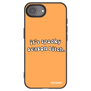 Picasee silikónový čierny obal pre Apple iPhone 17e - Spooky season