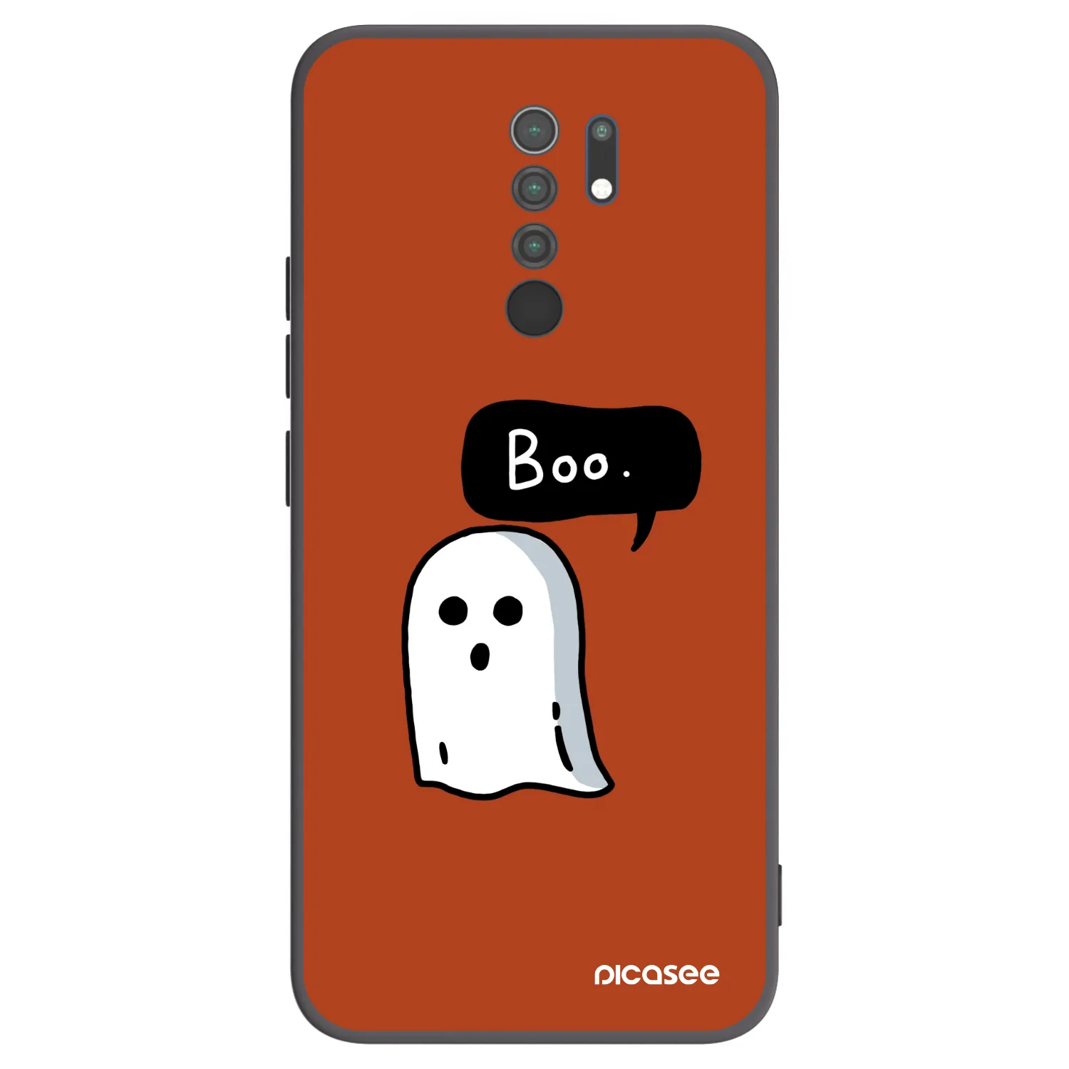 Picasee silikónový čierny obal pre Xiaomi Redmi 9 - Boo