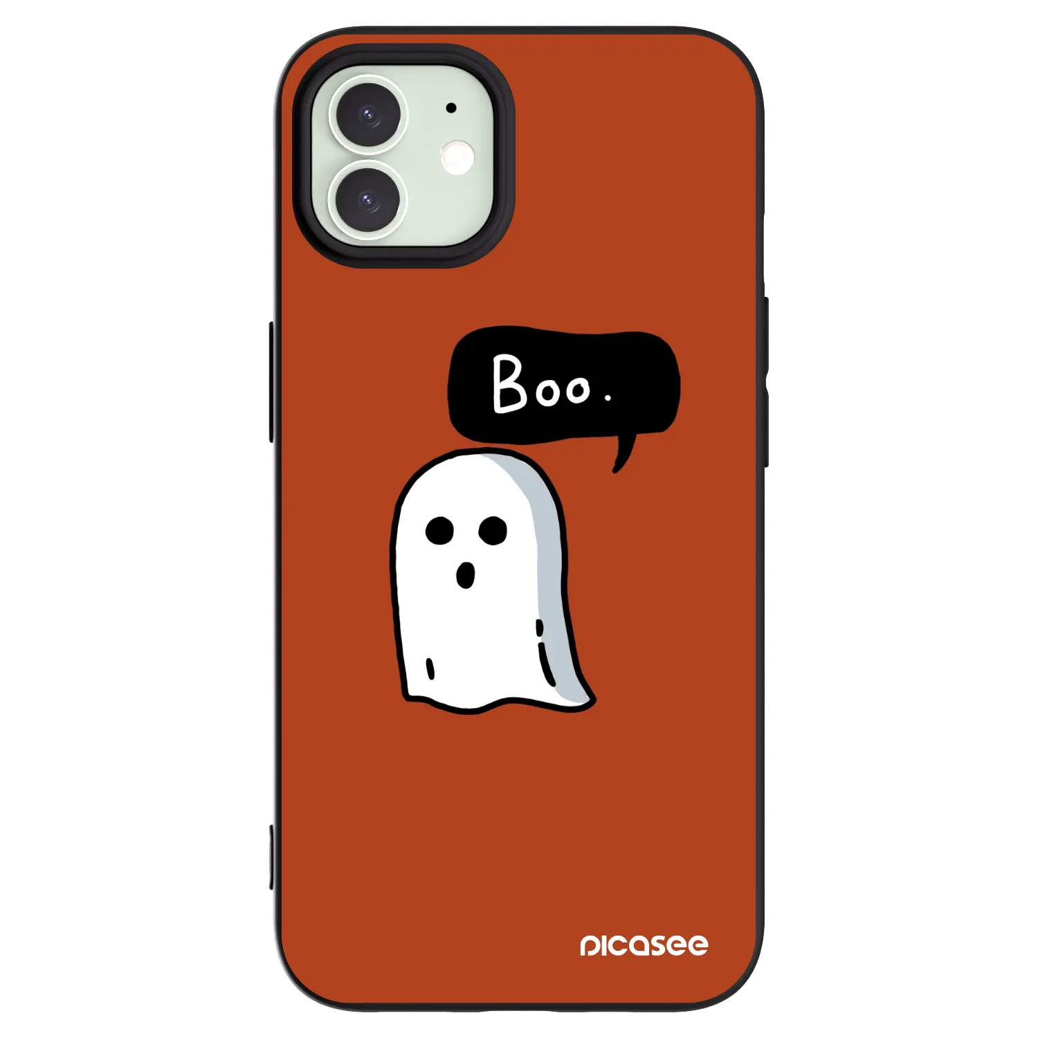 Picasee silikónový čierny obal pre Apple iPhone 12 - Boo