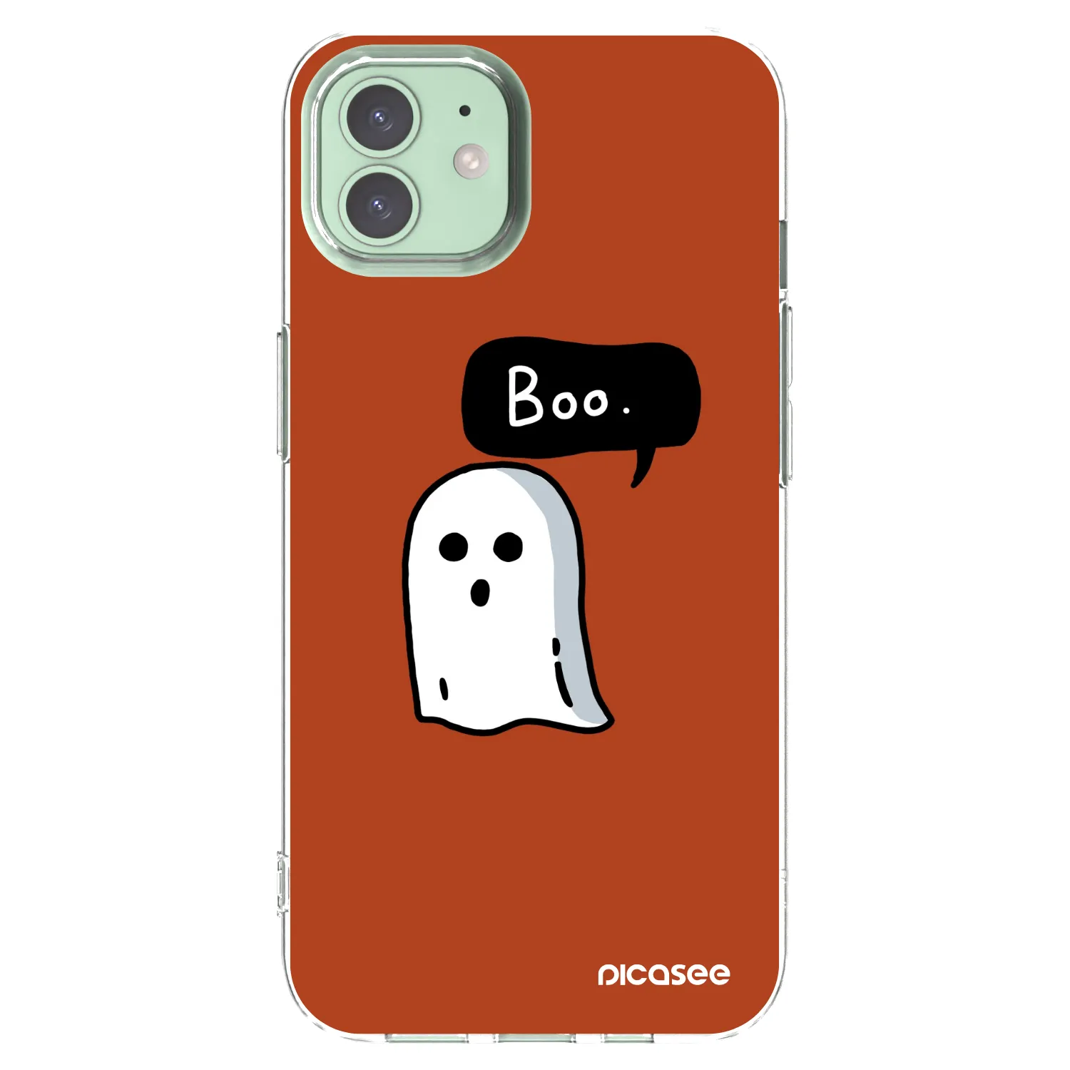 Picasee silikónový prehľadný obal pre Apple iPhone 12 - Boo