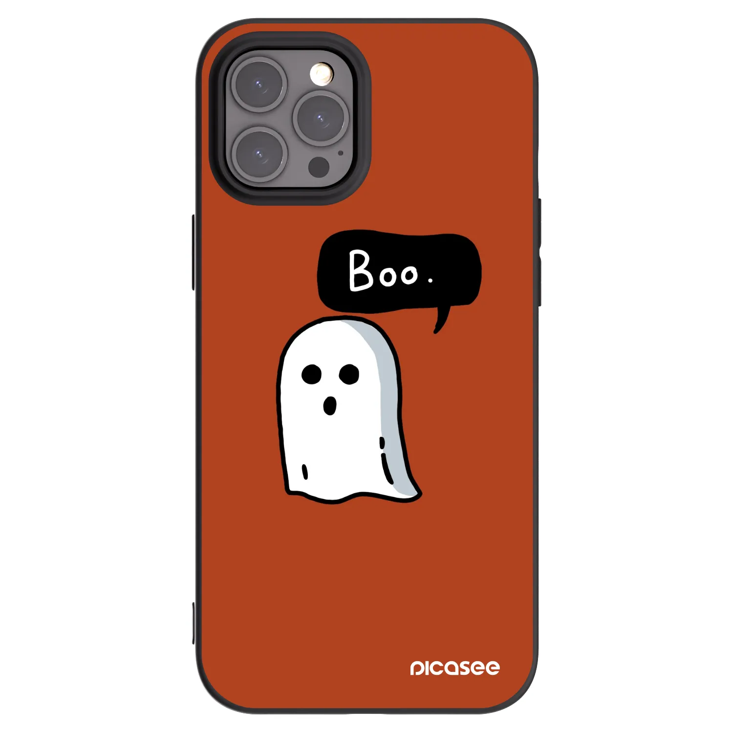 Picasee silikónový čierny obal pre Apple iPhone 12 Pro Max - Boo